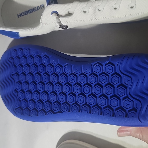 Hobibear Choice Cream Or White and Blue Sneakers NWOT - Picture 11 of 13
